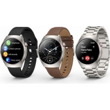 Hainoteko 32 Akıllı Saat Amoled Ekran Bluetooth Sesli Görüşme, Su Geçirmez, 15 Gün Batarya, Metal Kasa, Çoklu Spor & Sağlık Takibi Gümüş