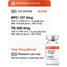 Peptide Sciences BPC-157, TB-500 10MG (Blend)