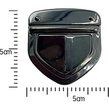 Oxford İplik Basmalı Çanta Kilidi 5 x 5 cm Siyah