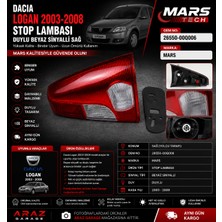 Dacia Logan 2003-2008 Sağ Stop Lambası Duylu Beyaz Sinyalli Mars Oem 26550-00Q006