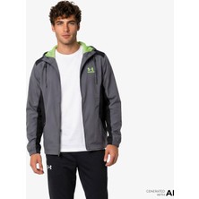 Under Armour Tech Sport Woven Erkek Gri Antrenman CEKET.025