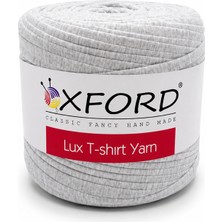 Oxford İplik Oxford Penye Spaghetti T-Shirt Yarn Penye Iplik 600 gr – Çanta Sepet Ipi 002 Kırçıllı Açık Gri
