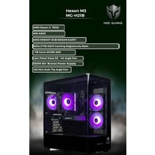 Mod Gaming Hexon MG-H21B Amd Ryzen 5 7600 | RX9060XT 8gb | 16GB Ram | 1 Tb SSD Oyuncu Oem Paket