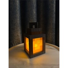 Solvéra Minecraft Temalı Tealight Lambası - Sıcak ve Sembolik Atmosfer Yaratır Masa ve Gece Lambası