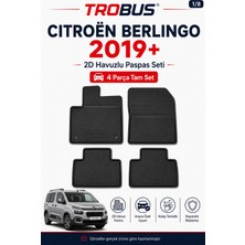 Trobus Citroen Berlingo 2019+ Dizel 2d Havuzlu Paspas
