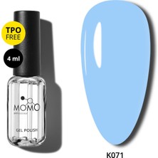 Momo Professional Kalıcı Oje K071, Bebek Mavisi, 4 ml