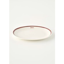 Bella Maison Bonheur Porselen Sunum Tabağı Bordo (33 Cm)