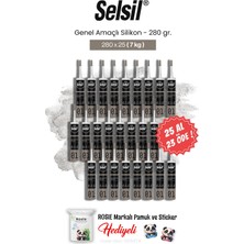 Selsil 280 gr 25 Al 23 Öde Genel Amaçlı Silikon ve Rosie Pamuk