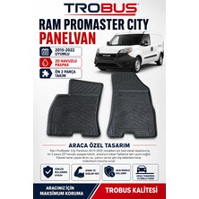 Trobus Ram Promaster City Van 2015-2022 2d Havuzlu Paspas 2 Parça