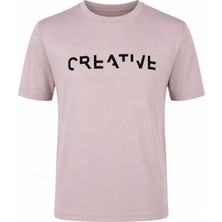 Trender 226-29 Creative Baskı Modal Octavian Vizon Erkek T-Shirt 26YG08000022