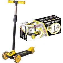 Nessiworld Twist LED Işıklı 3 Tekerlekli Scooter Sarı