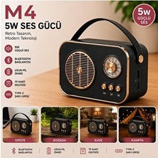 Solvéra Mini Retro Bluetooth Hoparlör, 5W Güç ve Tf Kart Desteği ile