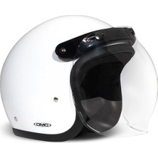 DMD Vintage Flip Up Bubble Visor Clear Vizör