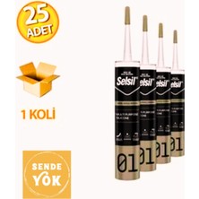 Selsil Genel Amaçlı Silikon Şeffaf 280GR (25 Adet)
