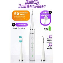 Enshall Ultrasonik Auhma 5 Modlu Diş Temizleme Cihazı 42.000 Titreşim/dk Ipx8 Su Geçirmez AMF14
