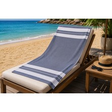Windmotion Berlin %100 Pamuk Plaj Havlusu Gri/beyaz 70X175