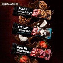 Fellas Çikolata Kaplı HighPro+ Protein Bar (50 G) Deneme Paketi 3'lü