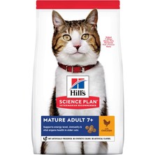Hills Mature Adult 7+ Yaşlı Tavuk Etli Yetişkin Kedi Maması 3kg