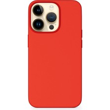Epico Silicone Magnetic - Magsafe Compatible Case iPhone 14 Pro Max - Dark Red
