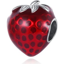 Dangle Çilek 925 Ayar Gümüş Charm
