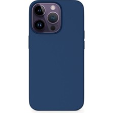 Epico Silicone Magnetic - Magsafe Compatible Case iPhone 14 Pro - Blue