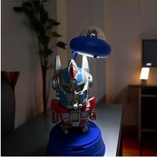 Maison Luré Transformers Optimus Prime Şarjlı Masa Lambası ve Kalem Tıraş Masa ve Gece Lambası