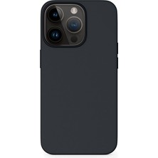 Epico Silicone Magnetic - Magsafe Compatible Case iPhone 14 Pro - Black