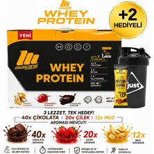 Mustang Nutrition Whey Protein Tozu 72 Saşe 2880 Gr Karışık Aroma + Shaker + Protein Kahve Hediyeli