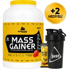 Mustang Nutrition Mass Gainer Karbonhidrat Tozu 5000 Gr 50 Servis Çilek + Shaker + Protein Kahve Hediyeli
