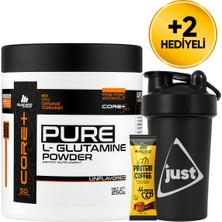 Mustang Nutrition Core+ Pure L-Glutamine Powder 250 Gr Glutamin 50 Servis + Shaker + Protein Kahve Hediyeli