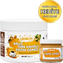 Mustang Nutrition Ballı Türk Kahveli Crunchy Fıstık Ezmesi 350 Gr 24,72 Gr Protein + 40 Gr Fıstık Ezmesi Hediyeli
