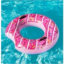Solvéra Pembe Donut Simit Kolluk, 91 cm Uzunluk ve Güvenli Yüzme Desteği Kolluk & Simit