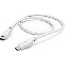 Hama Usb-C - Usb-C Şarj ve Data Kablosu 0.2 M - Beyaz
