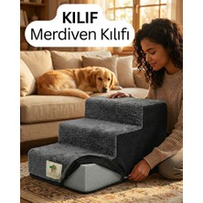 Solvéra Ortopedik Yumuşak Merdiven Kılıfı, M Boy Kedi ve Köpek Yatağı