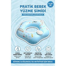 Solvéra Yüzme Yardımcı Bebek Simidi ve Ebeveyn Tutma Yeri Kolluk & Simit