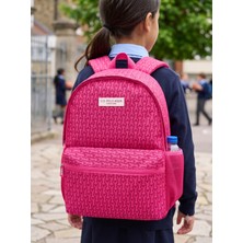 U.S. Polo Assn. Pembe Okul Sırt Çantası Çift Gözlü Ilkokul Ortaokul Seyahat Günlük Çanta PLCAN26002-006