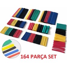 Aslanoğlu Store Mey Ithalat® 164 Parça Set Isıyla Daralan Makaron Kablo Koruyucu Kılıf