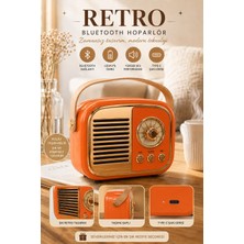 Jasper JPR-4502 Turuncu Klasik Retro Müzik Kutusu Usb-Sd Kart- Aux - Bluetooth Destekli