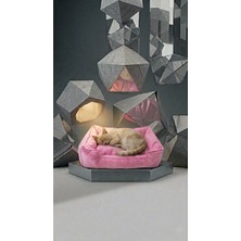 Solvéra Yumuşak Pembe Kedi ve Küçük Irk Köpek Yatağı 60X45 cm Kedi ve Köpek Yatağı