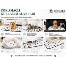 Solvéra Kaymaz Tabanlı Yıkanabilir Kedi ve Köpek Pedi, 70X90 cm Kedi ve Köpek Yatağı