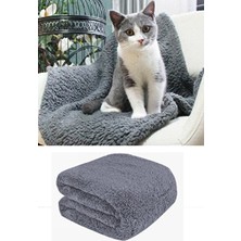 Solvéra Peluş Yıkanabilir Battaniye - Yumuşak ve Temiz Kullanım Için Kedi ve Köpek Yatağı 80X90 cm