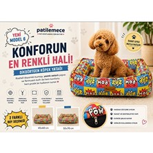 Solvéra Dikdörtgen Model 6 Kişilik Kedi ve Köpek Yatağı - Geniş ve Konforlu