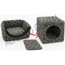 Solvéra Çok Fonksiyonlu Kedi ve Köpek Yatağı 40X40X40CM - Çok Amaçlı Konfor