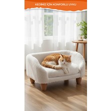 Solvéra Lüks Peluş Kedi ve Köpek Koltuğu, Yumuşak ve Şık Tasarım Kedi ve Köpek Yatağı
