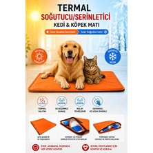 Solvéra Turuncu Termal Soğutucu Mat - Serin ve Rahat Uyku Için Kedi ve Köpek Yatağı