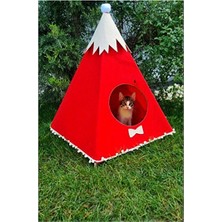 Solvéra Uludağ Temalı Kedi Evi ve Çadırı, Catnipli ve Eğlenceli Tasarım Kedi ve Köpek Yatağı