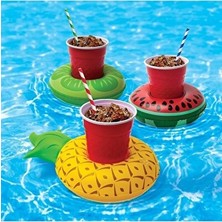 Solvéra Eğlenceli Ananas Şişme Havuz Bardak Tutucu Şişme Havuz & Aksesuarı