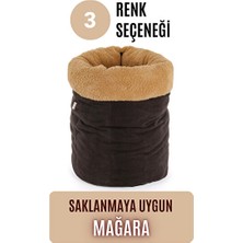Solvéra Modern Mağara Yatak, Sakin ve Güvenli Uyku Alanı Kedi ve Köpek Yatağı
