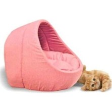 Solvéra Yıkanabilir Açık Pembe Kedi Mağara Evi Kedi ve Köpek Yatağı