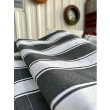 Nivemes Home Nivemeshome Branda Siyah - Beyaz Balkon Perdesi